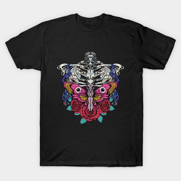 Bone Butterfly T-Shirt T-Shirt by UghStudio